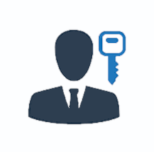 person with key